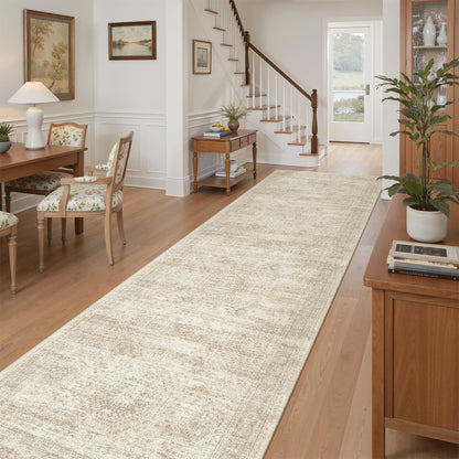Washable Area Rug with Non Slip Backing