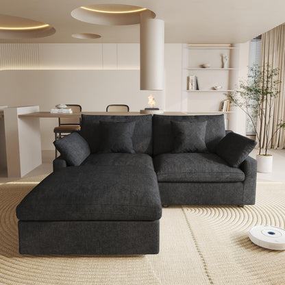 Linen Modular Sectional Sofa – Cloud Comfort Design