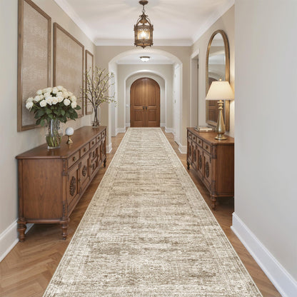 Washable Area Rug with Non Slip Backing
