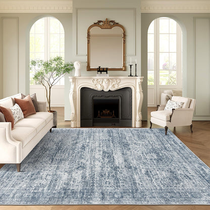 Washable Area Rug with Non Slip Backing
