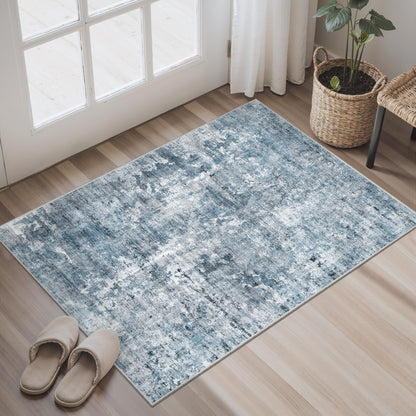 Washable Area Rug with Non Slip Backing