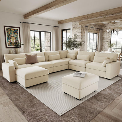 WorthFurni Modular Sectional Sofa