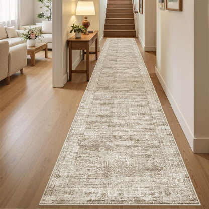 Washable Area Rug with Non Slip Backing