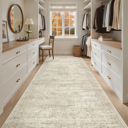 Washable Area Rug with Non Slip Backing