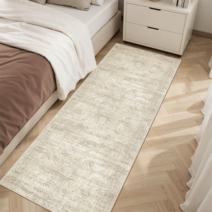 Washable Area Rug with Non Slip Backing