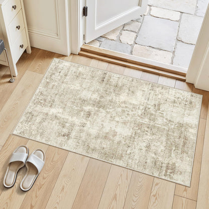 Washable Area Rug with Non Slip Backing