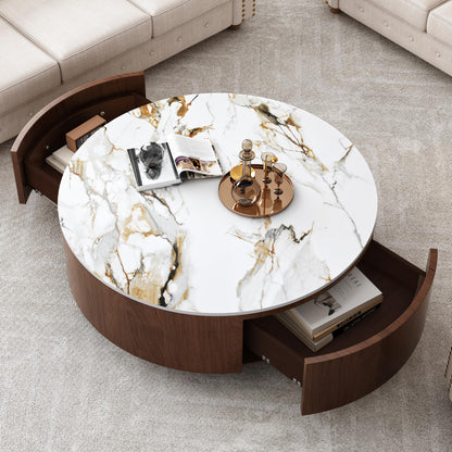 Modern Coffee Table with Sculptural Design