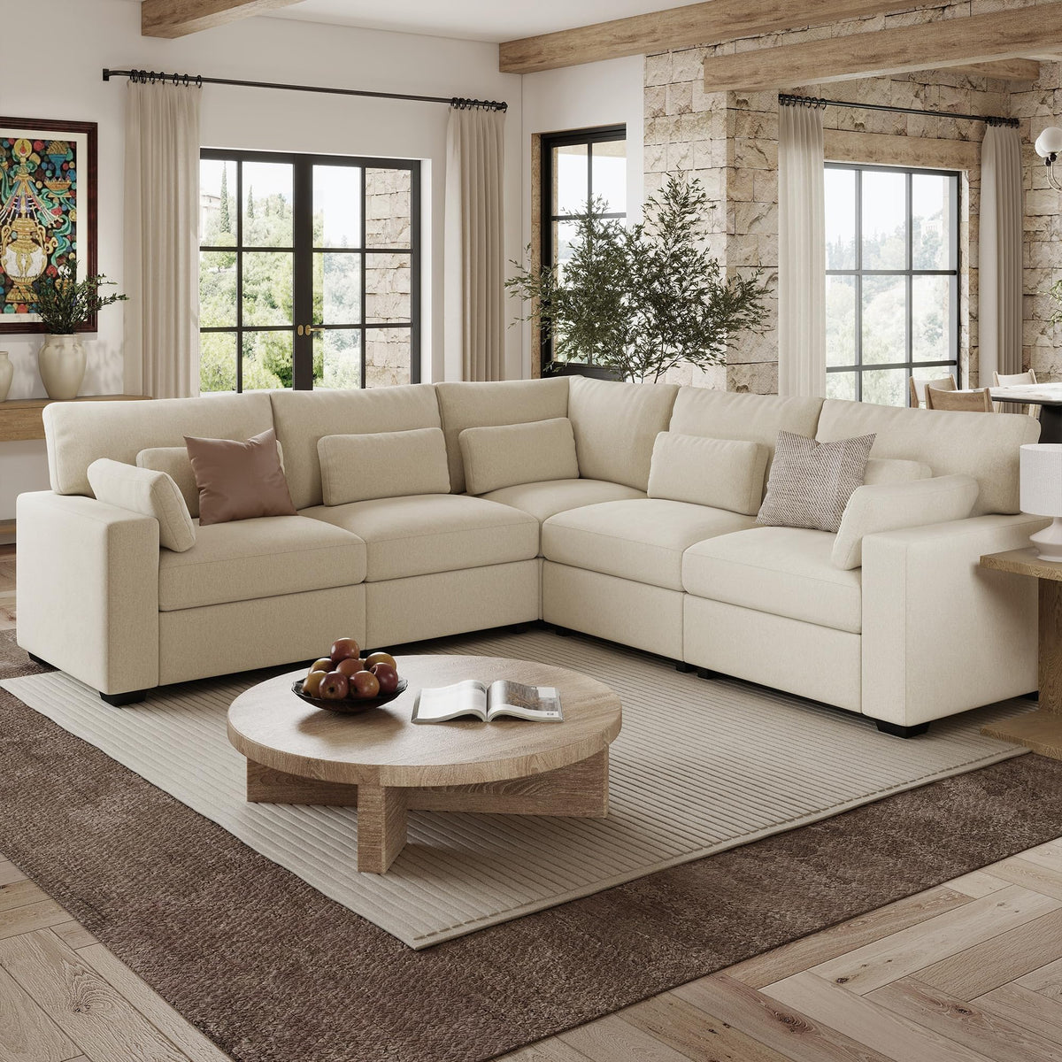 WorthFurni Modular Sectional Sofa