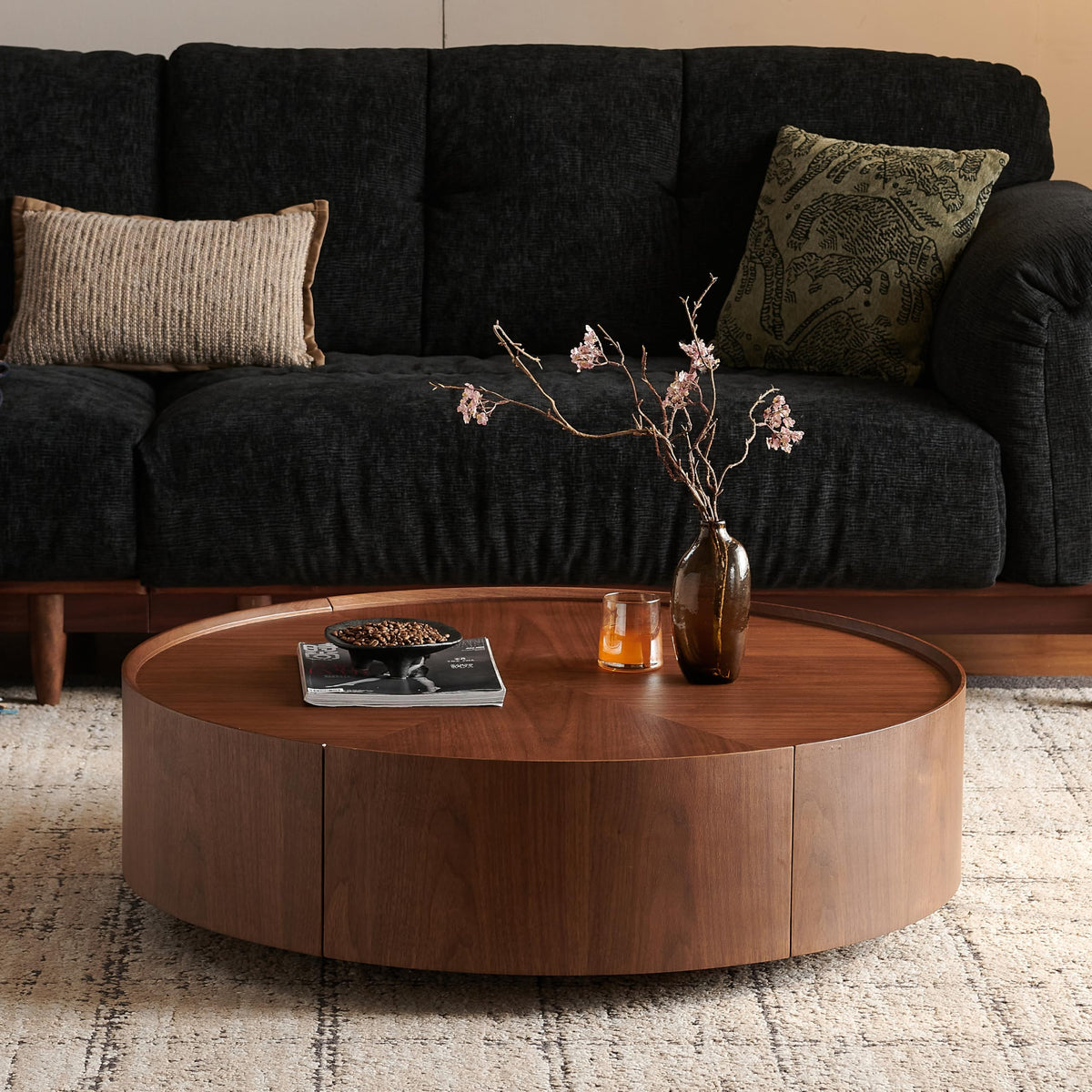 Modern Coffee Table with Sculptural Design