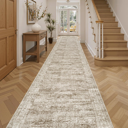 Washable Area Rug with Non Slip Backing