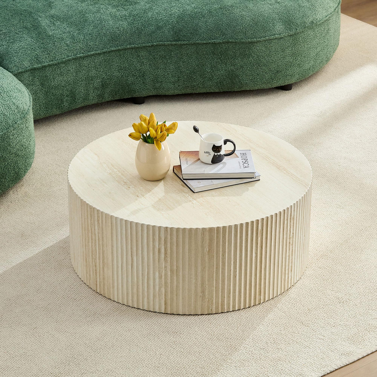 Modern Coffee Table with Sculptural Design