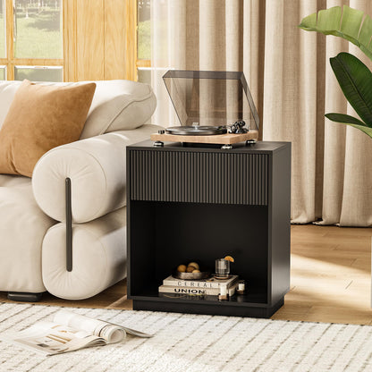 Fluted Nightstands – Modern Storage Set of 2