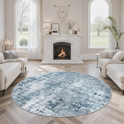 Washable Area Rug with Non Slip Backing